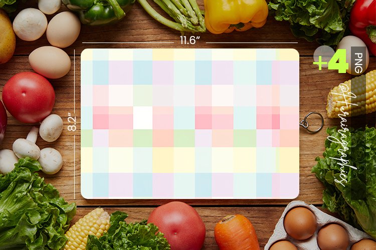 Pastel Pattern Cutting Board Design - 04 Variations