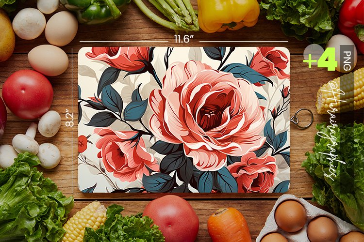 Red Forest Cutting Board Design - 04 Variations