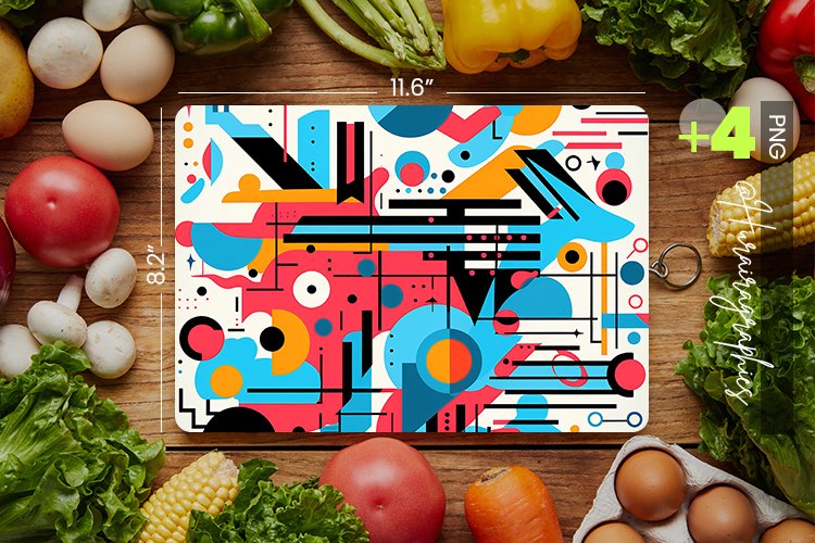 Memphis Cutting Board Design - 04 Variations