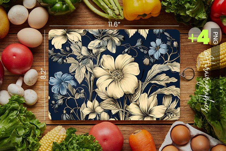 Vintage Boho Cutting Board Design - 04 Variations