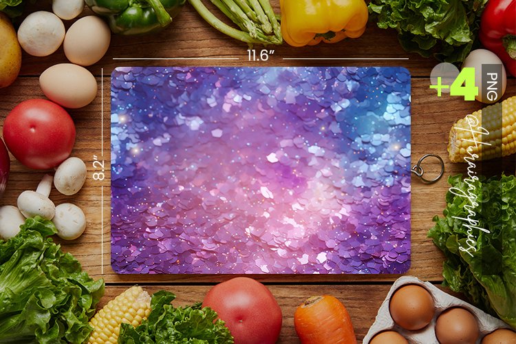 Purple Blue Cutting Board Design - 04 Variations