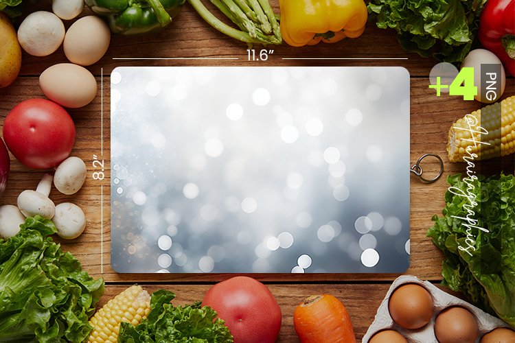 Silver Bokeh Cutting Board Design - 04 Variations