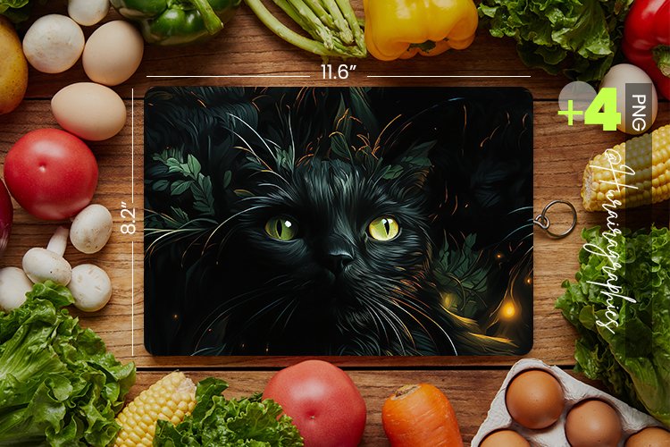 Scary Cat Cutting Board Design - 04 Variations