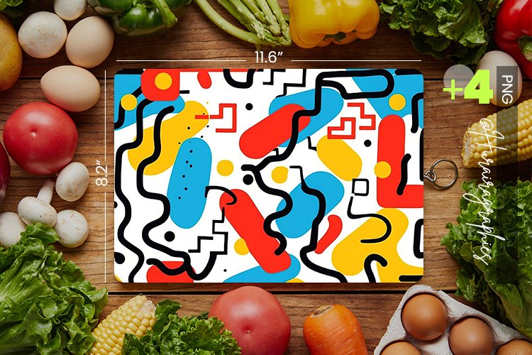 Memphis Cutting Board Design - 04 Variations