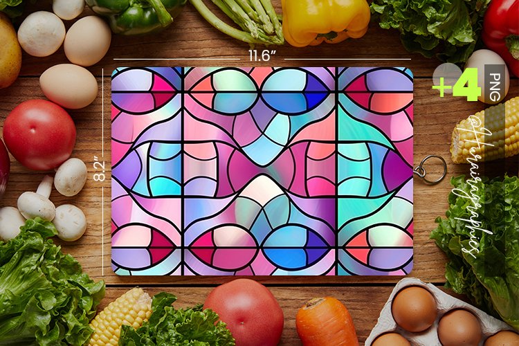 Pattern Stained Cutting Board Design - 04 Variations