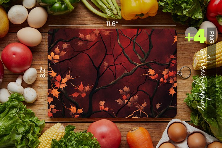Scary Autumn Cutting Board Design - 04 Variations