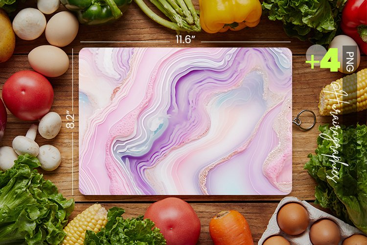 Metallic Agatte Cutting Board Design - 04 Variations