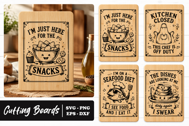 Funny Kitchen Cutting Board Quotes SVG PNG
