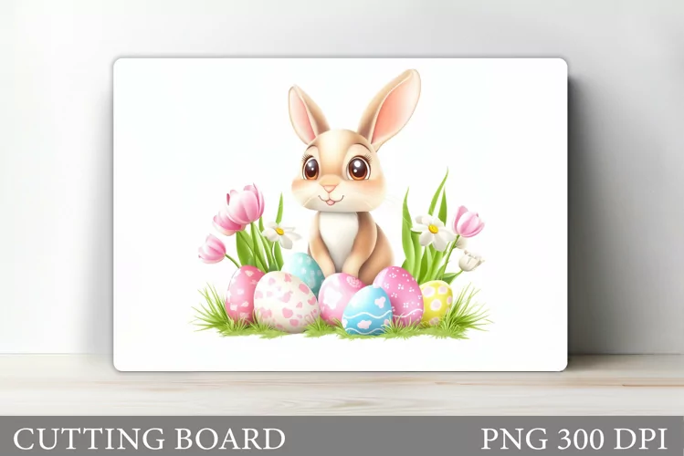 Easter Bunny Cutting Board. Easter Cutting Board Sublimation