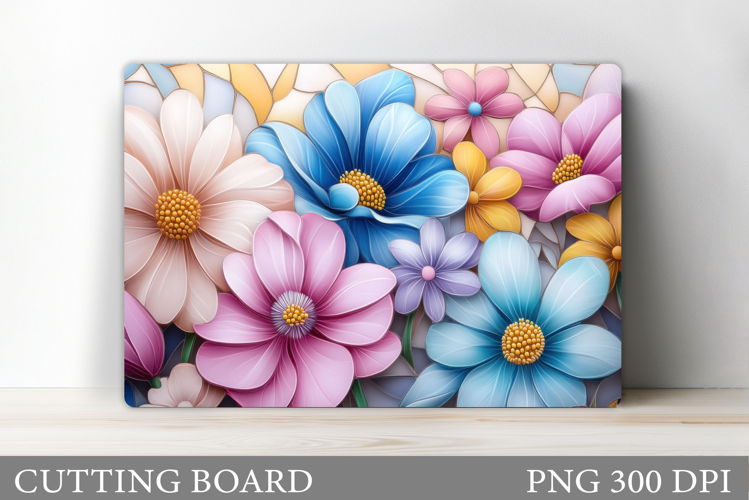 Flowers Cutting Board. Floral Cutting Board Sublimation