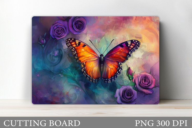 Butterfly Cutting Board Design. Butterfly Sublimation