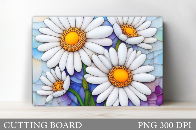 Daisy Flowers Cutting Board. Flowers Kitchen Cutting Board