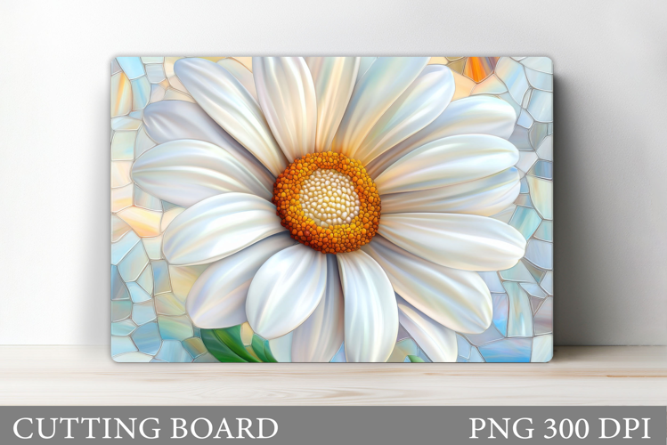 Daisy Flowers Cutting Board. Flowers Kitchen Cutting Design