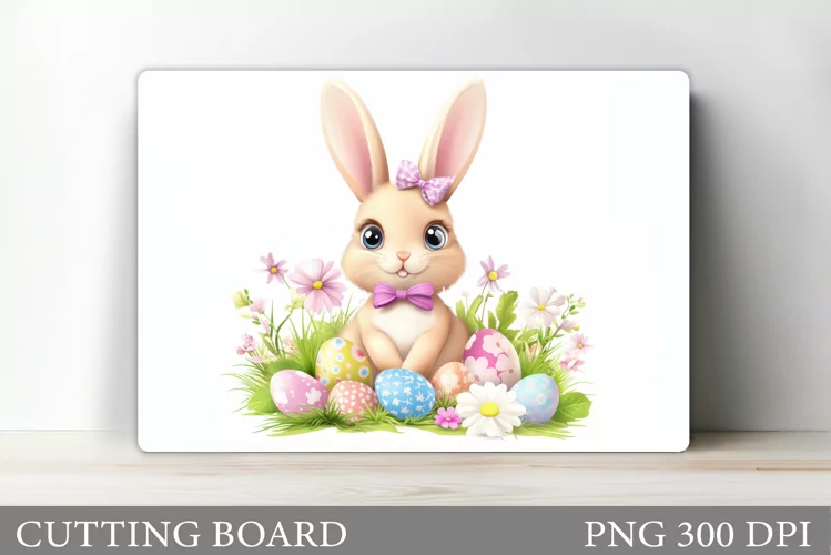 Easter Bunny Cutting Board. Easter Cutting Board Sublimation