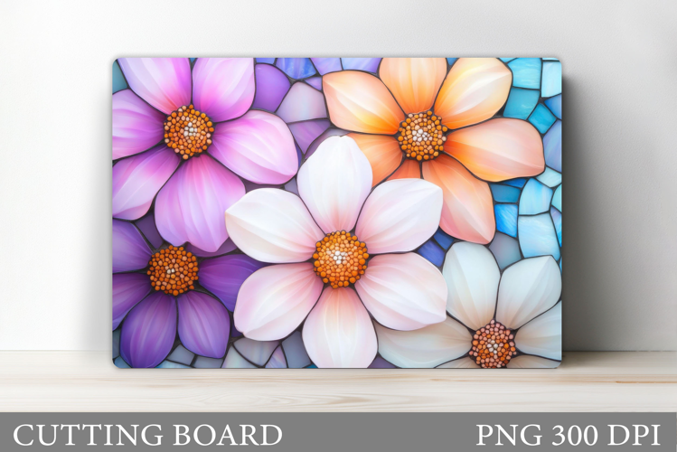 Floral Cutting Board Design. Flowers Cutting Board
