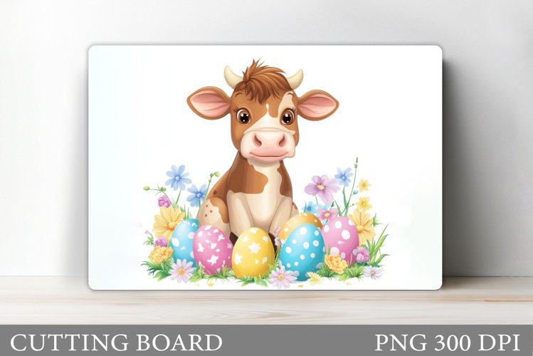 Easter Cow Cutting Board Design. Easter Cutting Board