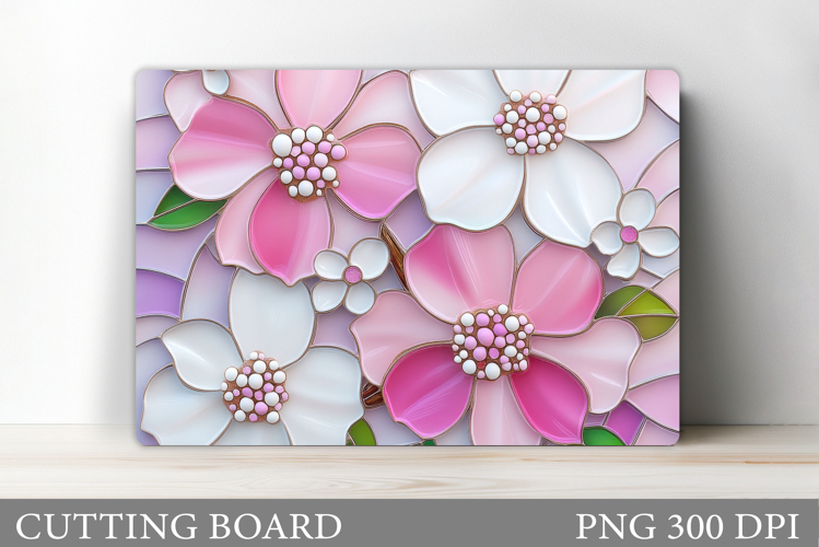 Floral Cutting Board Design. Flowers Cutting Board