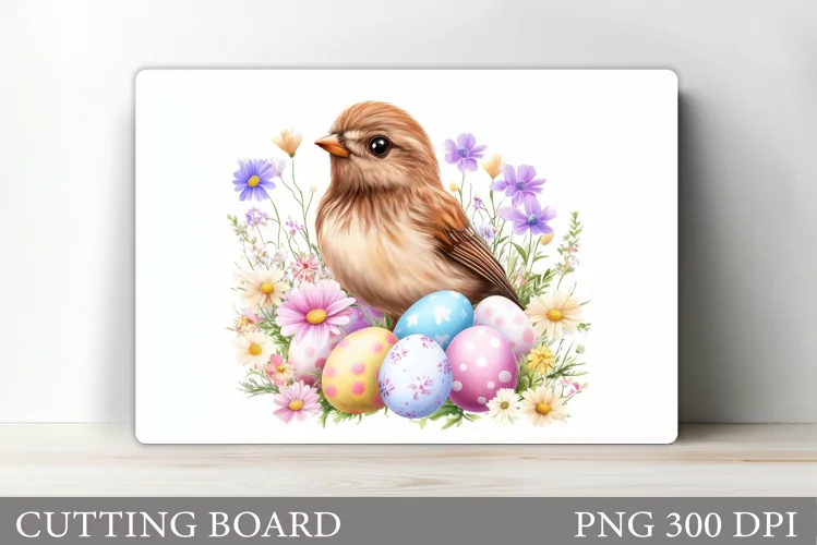 Easter Bird Cutting Board. Easter Cutting Board Design