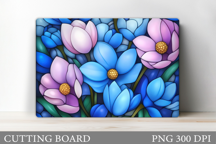 Daisy Flowers Cutting Board. Flowers Kitchen Cutting Design