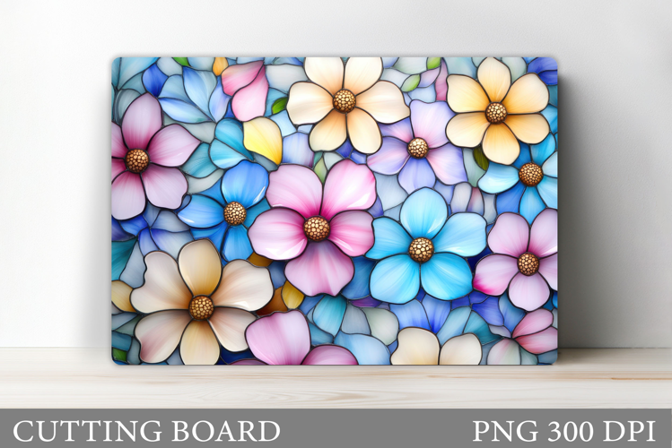 Floral Cutting Board Design. Flowers Cutting Board