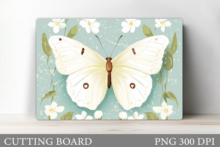 Butterfly Cutting Board. Flower Cutting Board Sublimation example image 1