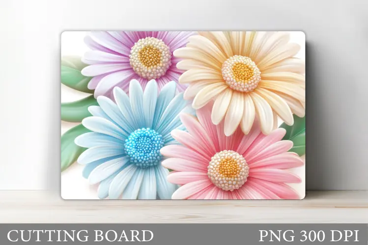 Flowers Cutting Board. Floral Cutting Board Sublimation