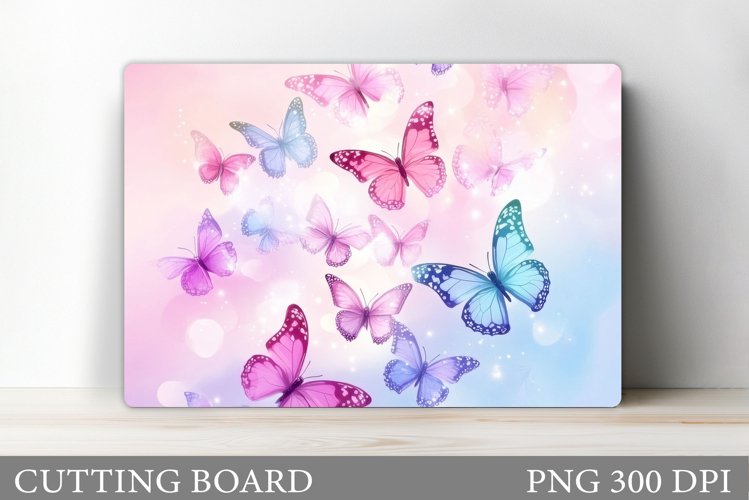 Butterflies Cutting Board. Kitchen Cutting Board Design example image 1