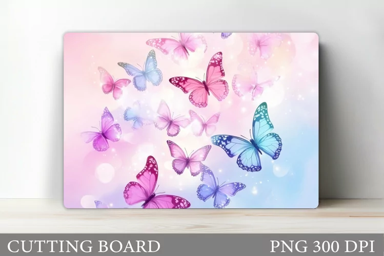 Butterflies Cutting Board. Kitchen Cutting Board Design