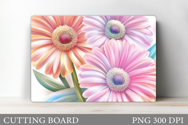 Flowers Cutting Board. Floral Cutting Board Sublimation example image 1