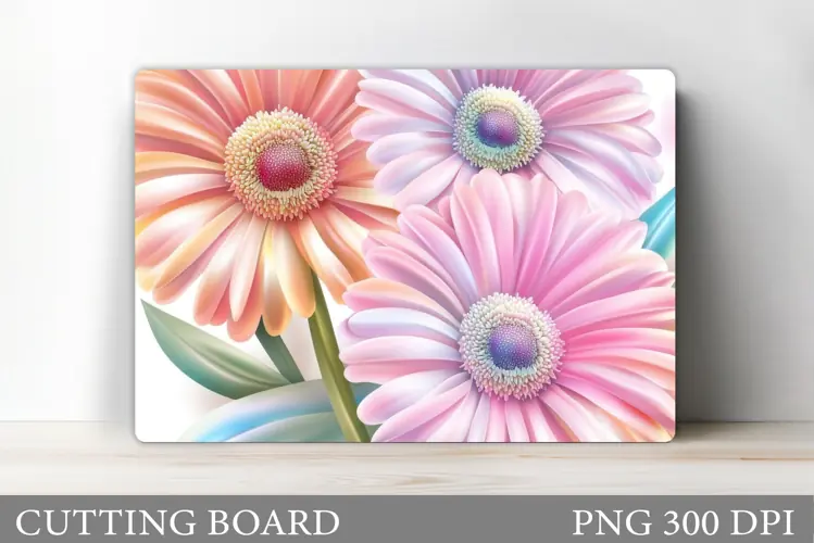 Flowers Cutting Board. Floral Cutting Board Sublimation