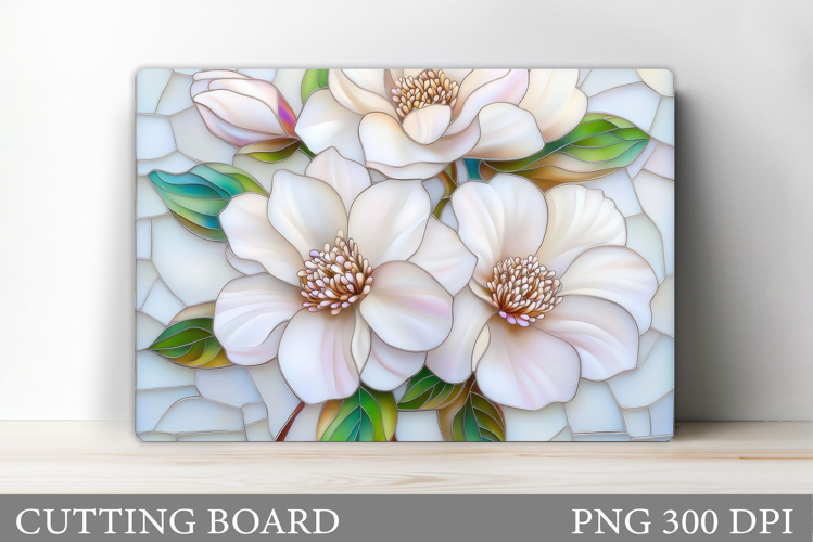 Daisy Flowers Cutting Board. Flowers Kitchen Cutting Design