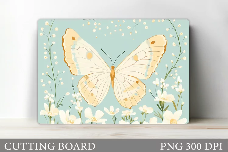 Butterfly Cutting Board Design. Butterfly Sublimation