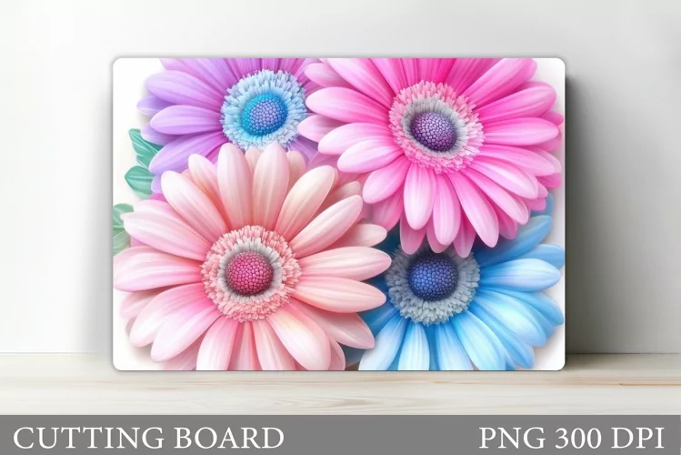 Flowers Cutting Board. Floral Cutting Board Design