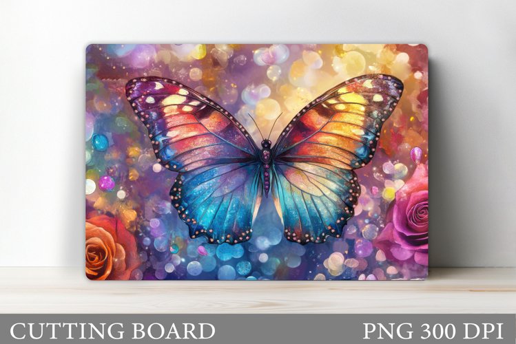 Butterfly Cutting Board Design. Butterfly Sublimation example image 1