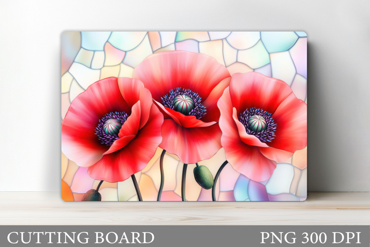 Floral Cutting Board Design. Flowers Cutting Board