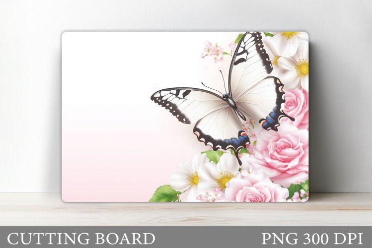 Butterfly Cutting Board Design. Butterfly Sublimation example image 1