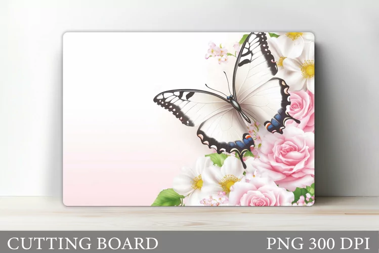 Butterfly Cutting Board Design. Butterfly Sublimation