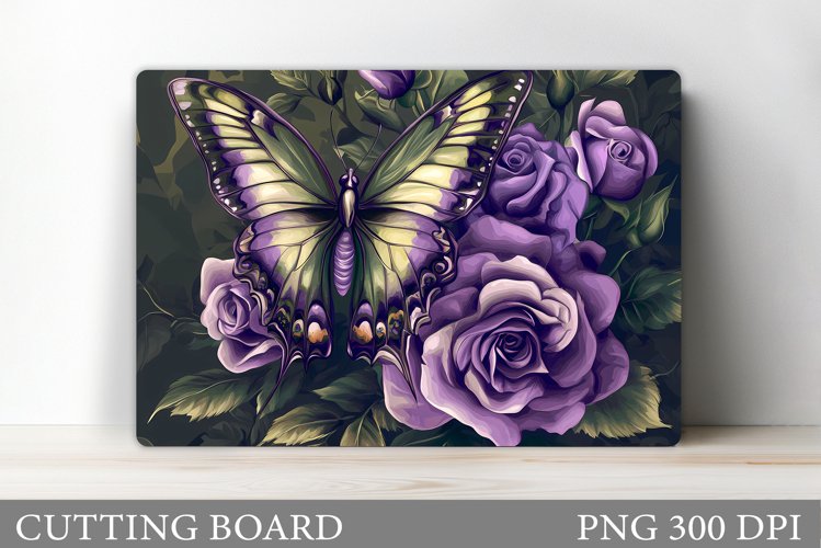 Butterfly Cutting Board Design. Butterfly Sublimation example image 1