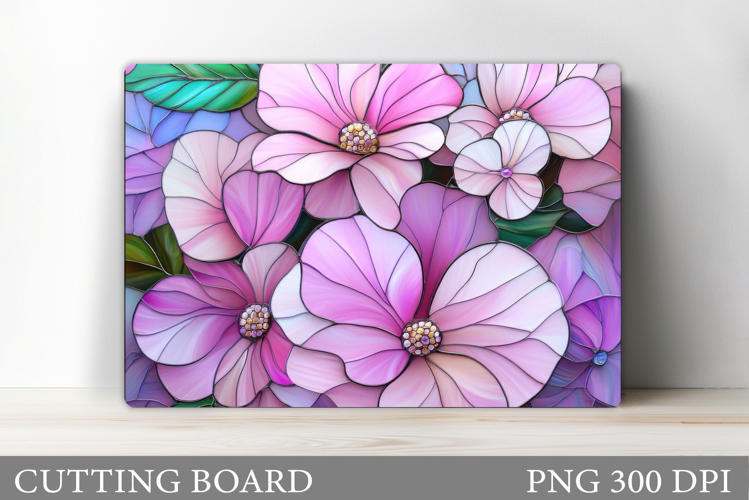 Floral Cutting Board Design. Flowers Cutting Board