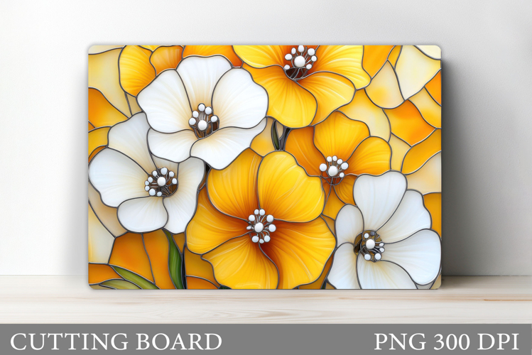 Flowers Cutting Board. Floral Cutting Board Sublimation