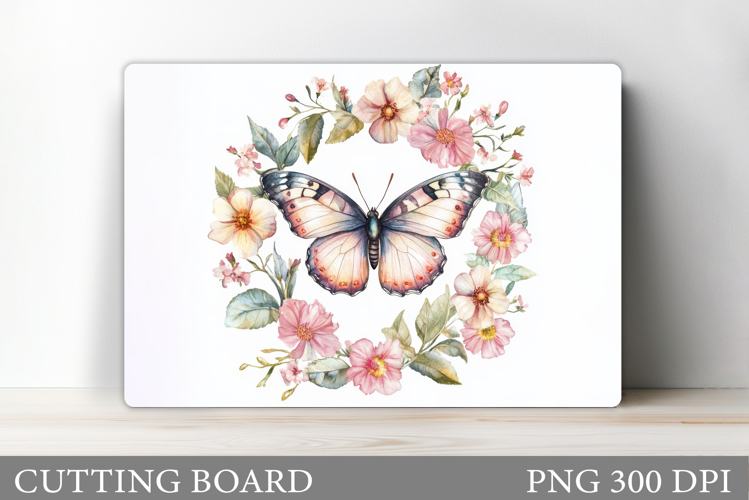 Butterfly Cutting Board. Flower Cutting Board Sublimation