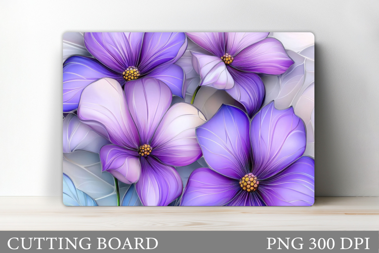 Flowers Cutting Board. Floral Cutting Board Sublimation
