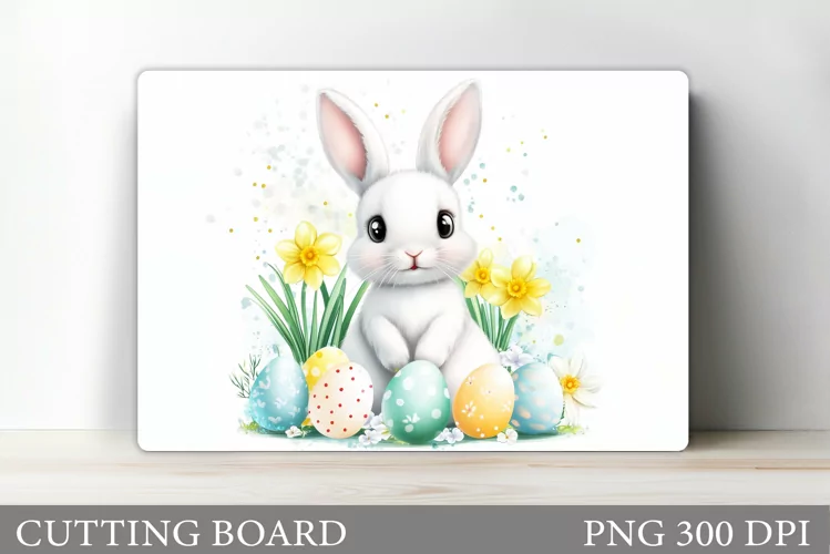 Easter Bunny Cutting Board. Easter Cutting Board Sublimation