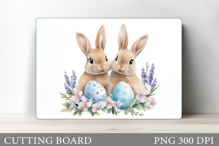 Easter Bunny Cutting Board. Easter Kitchen Cutting Board