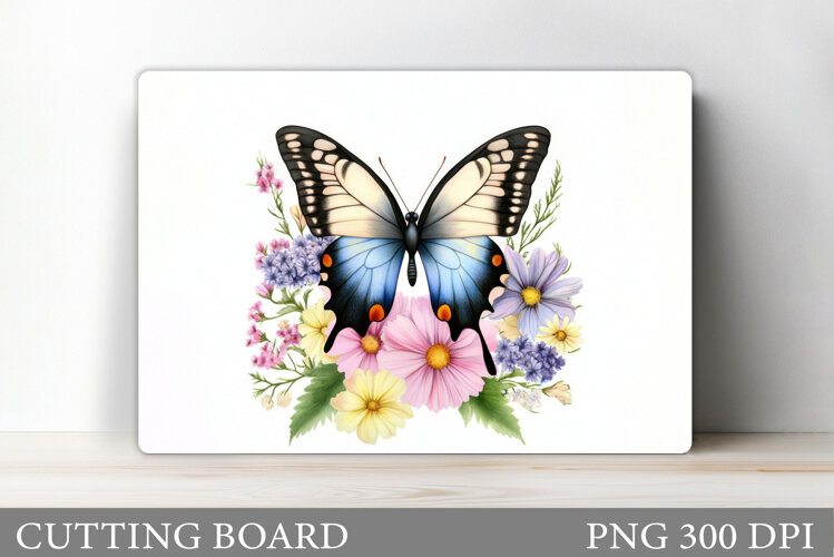 Butterfly Cutting Board Design. Butterfly Sublimation example image 1