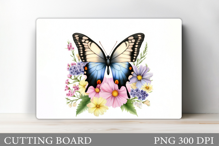 Butterfly Cutting Board Design. Butterfly Sublimation