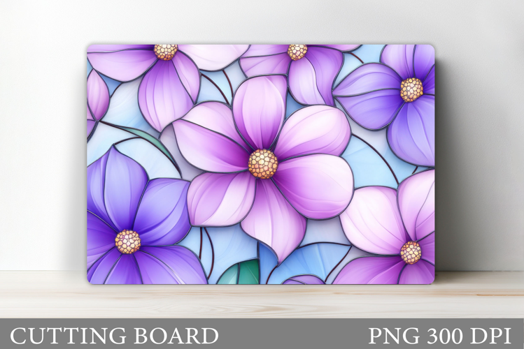 Flowers Cutting Board Sublimation. Wildflowers Cutting Board