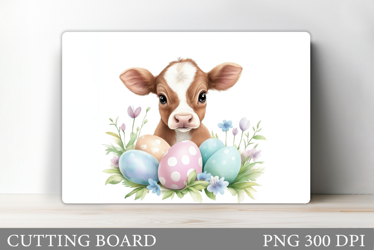 Easter Cow Cutting Board. Easter Cutting Board Design