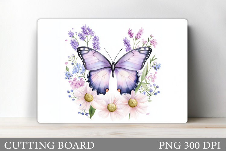 Butterfly Cutting Board. Flower Cutting Board Sublimation