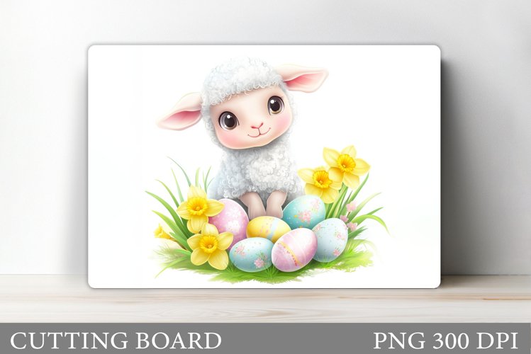 Easter Lamb Cutting Board. Easter Cutting Board Sublimation